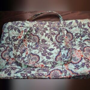 Vera Bradley Teal and Purple Paisley Tote